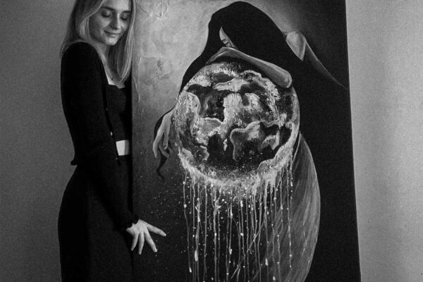 Obraz do wnętrz Kamień Księżycowy. Aleksandra Troczyńska - malarka do wnętrz