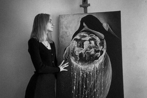 Obraz do wnętrz Kamień Księżycowy. Aleksandra Troczyńska - malarka do wnętrz
